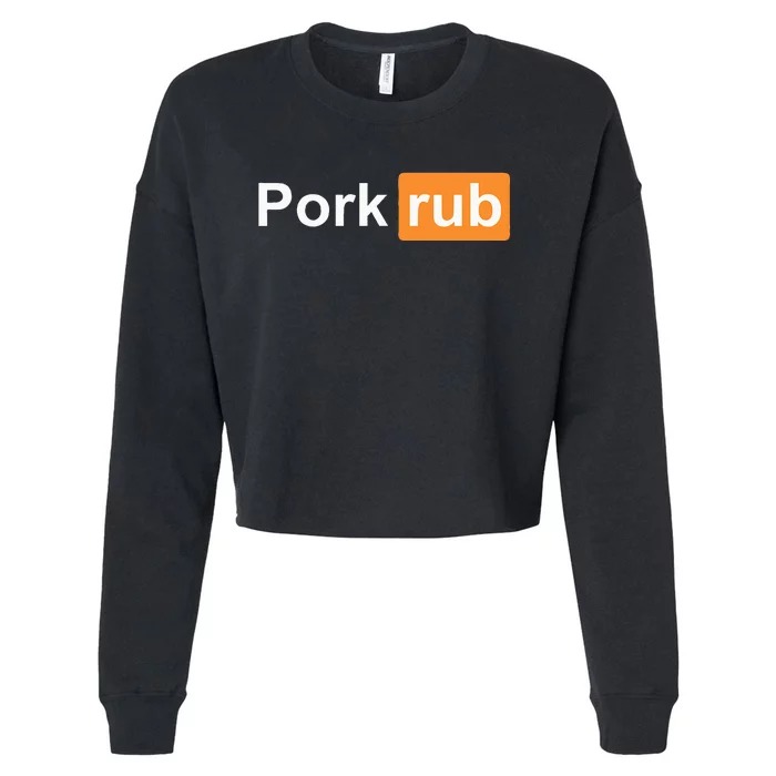 Pork Rub Bbq Smoker Lover Cropped Pullover Crew