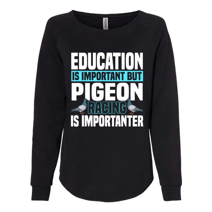 Pigeon Racing Birdwatching Trainer Breeder Womens California Wash Sweatshirt