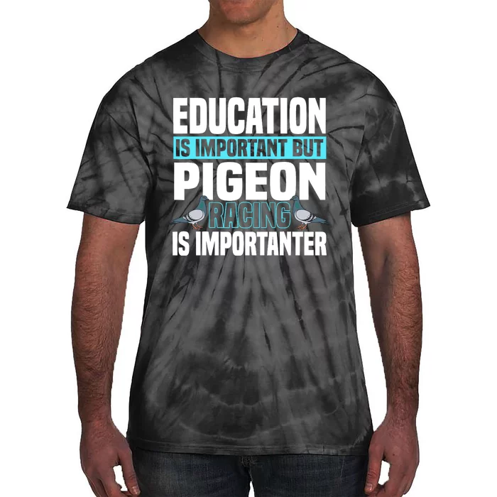 Pigeon Racing Birdwatching Trainer Breeder Tie-Dye T-Shirt