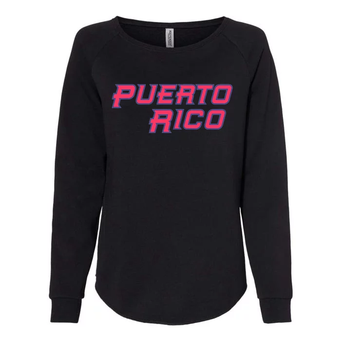 Puerto Rico Baseball World Baseball Classics Womens California Wash Sweatshirt