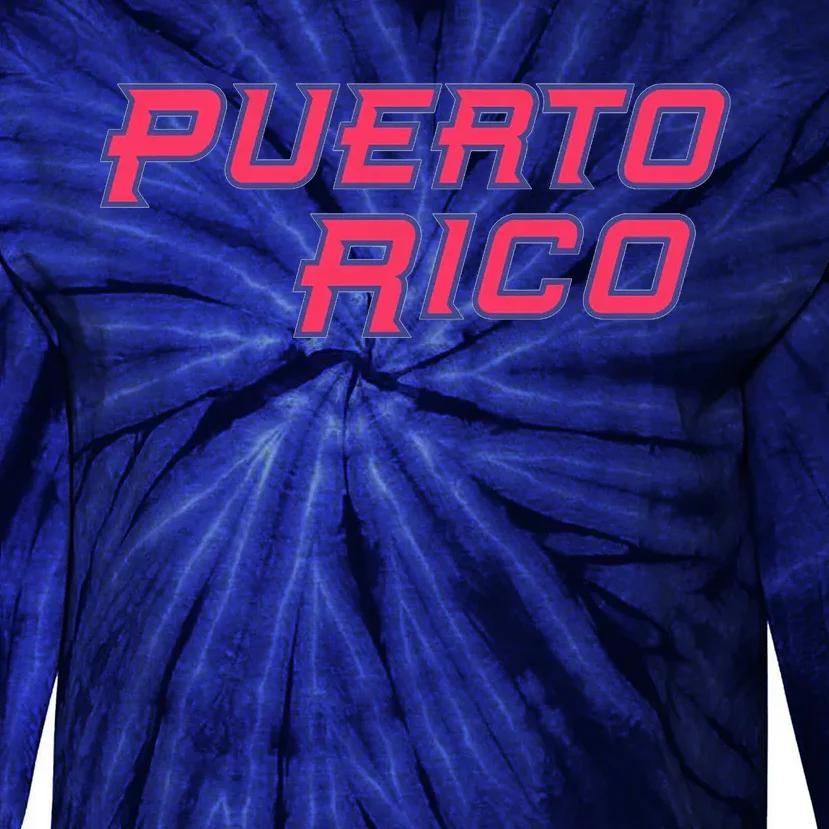 Puerto Rico Baseball World Baseball Classics Tie-Dye Long Sleeve Shirt