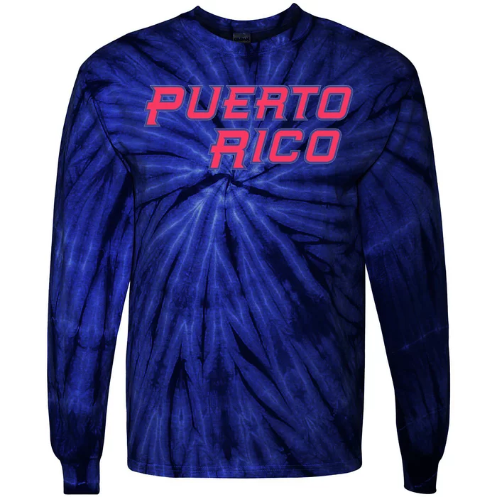 Puerto Rico Baseball World Baseball Classics Tie-Dye Long Sleeve Shirt