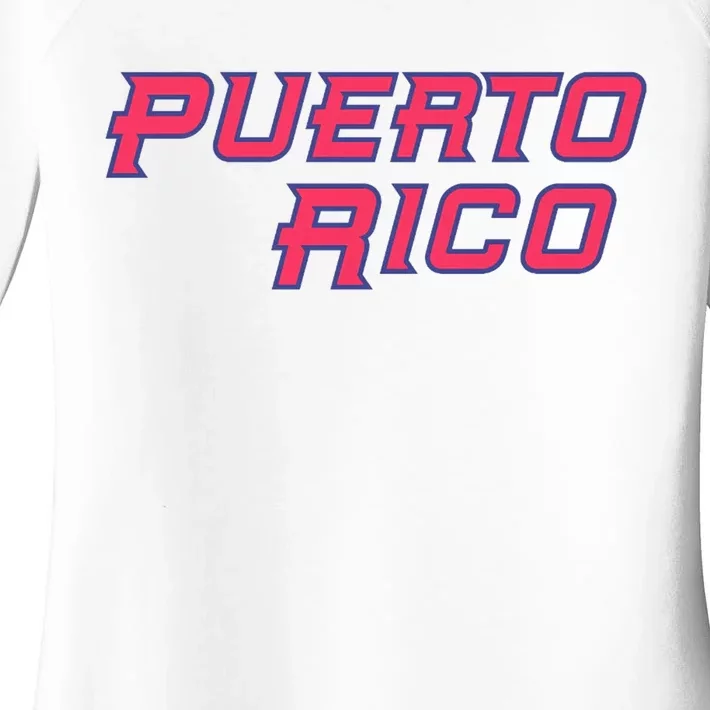 Puerto Rico Baseball World Baseball Classics Women's Perfect Tri Tunic Long Sleeve Shirt