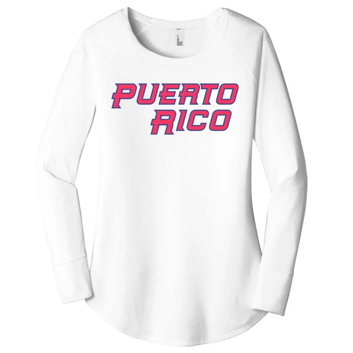 Puerto Rico Baseball World Baseball Classics Women's Perfect Tri Tunic Long Sleeve Shirt