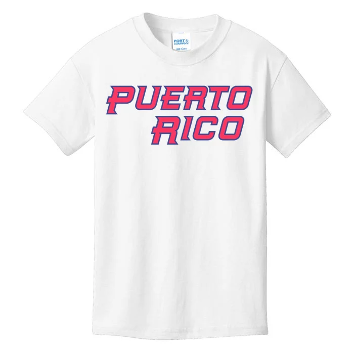 Puerto Rico Baseball World Baseball Classics Kids T-Shirt