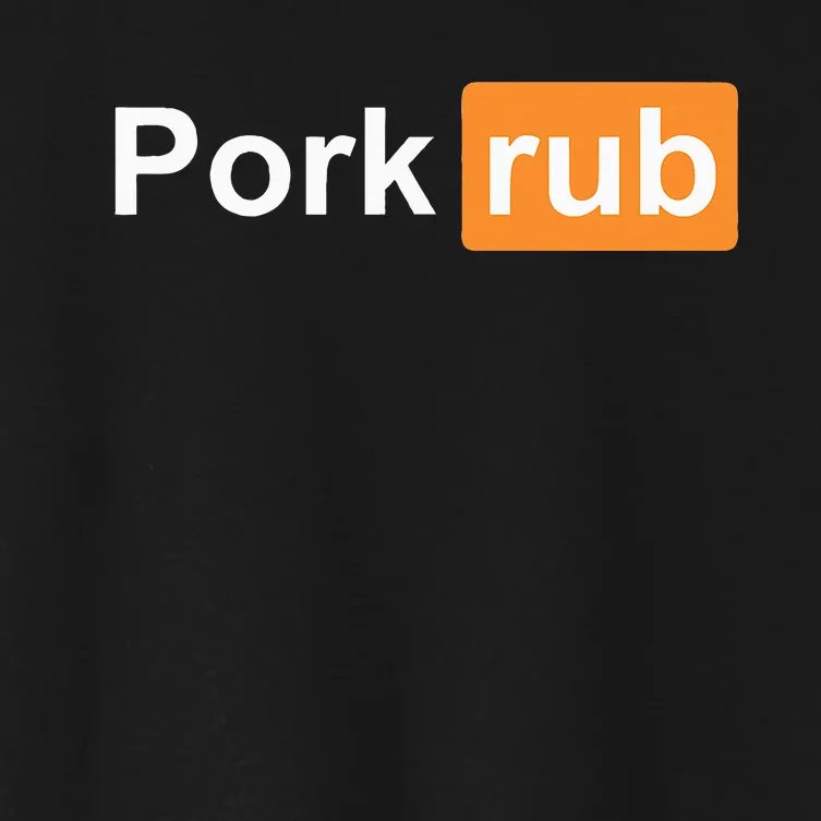 Pork Rub Bbq Smoker Lover Funny Barbecue Women's Crop Top Tee