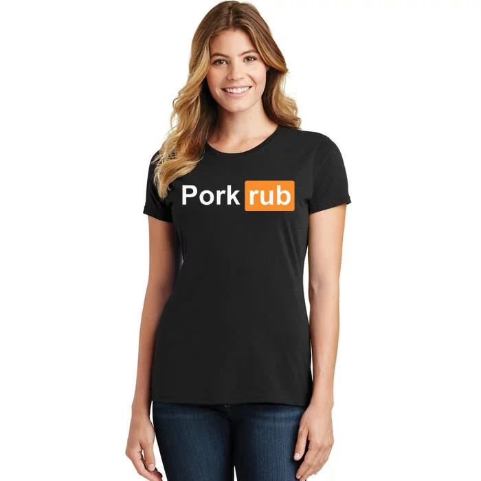 Pork Rub Bbq Smoker Lover Funny Barbecue Women's T-Shirt