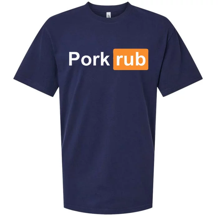 Pork Rub Bbq Smoker Lover Funny Barbecue Sueded Cloud Jersey T-Shirt