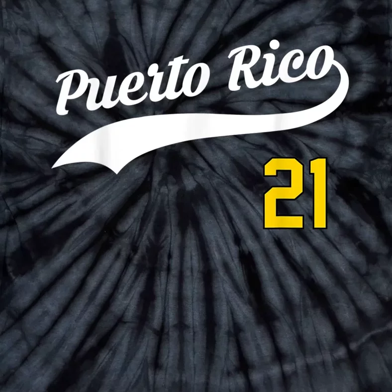 Puerto Rico Baseball 21 For Santurce Baseball Fans Tie-Dye T-Shirt