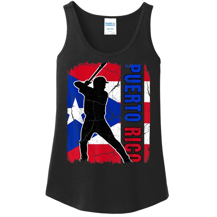 Puerto Rico Baseball 21 For Santurce Baseball Fans Ladies Essential Tank