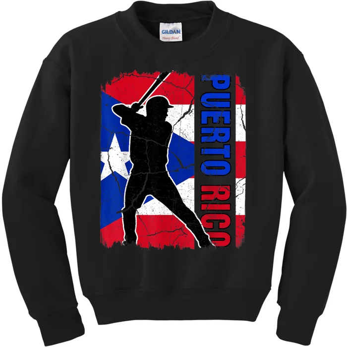 Puerto Rico Baseball 21 For Santurce Baseball Fans Kids Sweatshirt