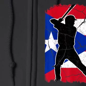 Puerto Rico Baseball 21 For Santurce Baseball Fans Full Zip Hoodie