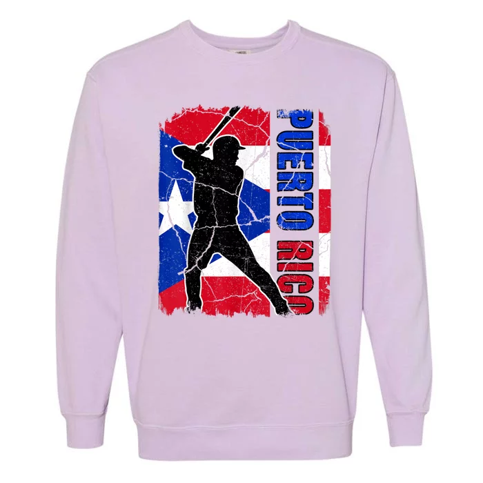 Puerto Rico Baseball 21 For Santurce Baseball Fans Garment-Dyed Sweatshirt