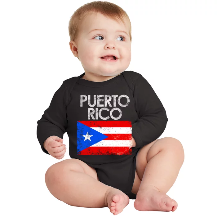 Puerto Rico Baseball For Santurce Baseball Fans Baby Long Sleeve Bodysuit