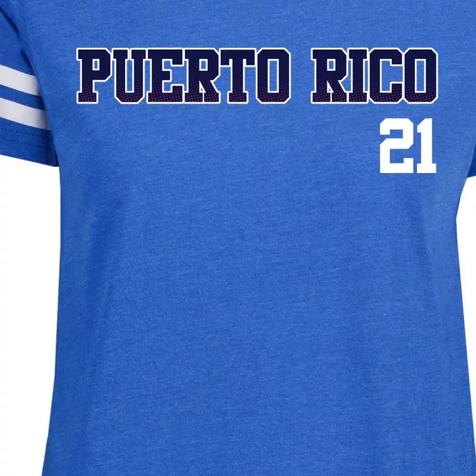 Puerto Rico Baseball 21 For Santurce Baseball Fans Enza Ladies Jersey Football T-Shirt