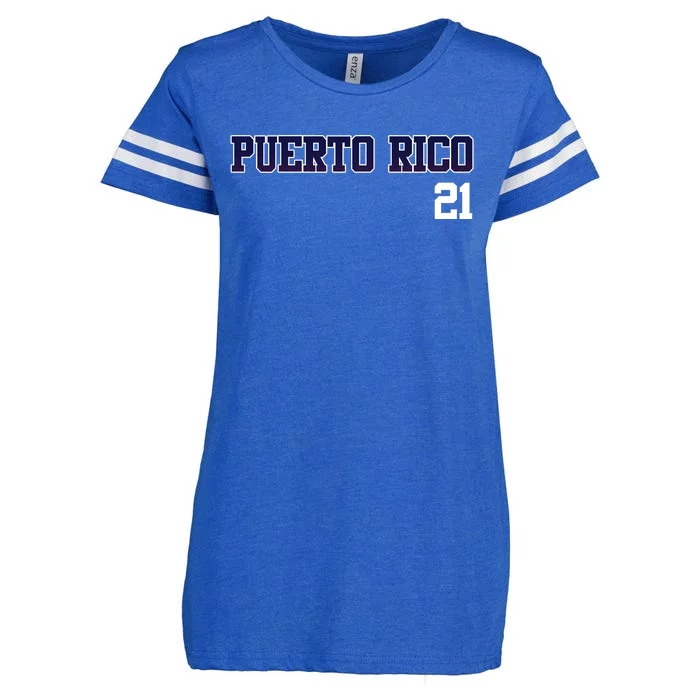 Puerto Rico Baseball 21 For Santurce Baseball Fans Enza Ladies Jersey Football T-Shirt