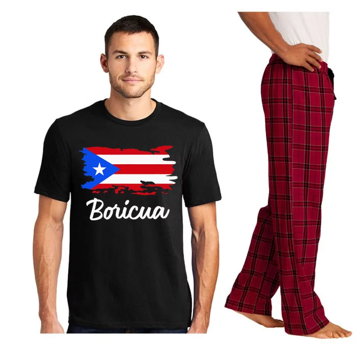 Puerto Rico Boricua Vintage Puerto Rican Flag Pajama Set