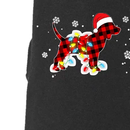 Pajamas Red Buffalo Plaid Beagle Dog Merry Christmas Doggie 3-End Fleece Hoodie