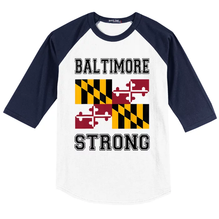 Patapsco River Baltimore Strong Baseball Sleeve Shirt