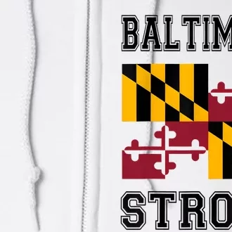 Patapsco River Baltimore Strong Full Zip Hoodie