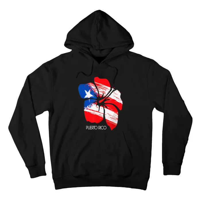 Puerto Rico Boricua Puerto Rican Flag Flower Pride Women Men Hoodie