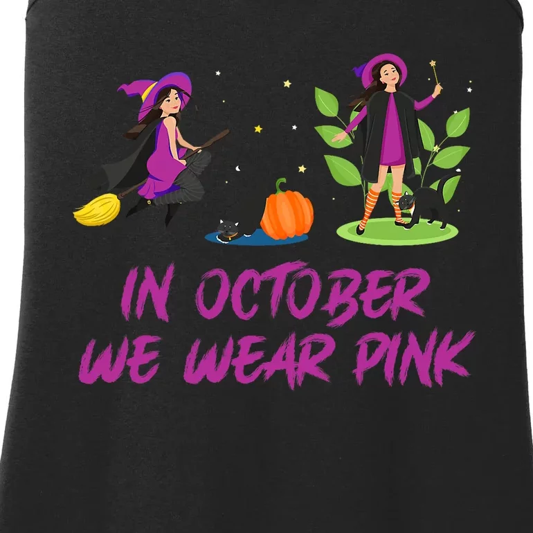 Pink Ribbon Breast Cancer Shirts Halloween Ladies Essential Tank