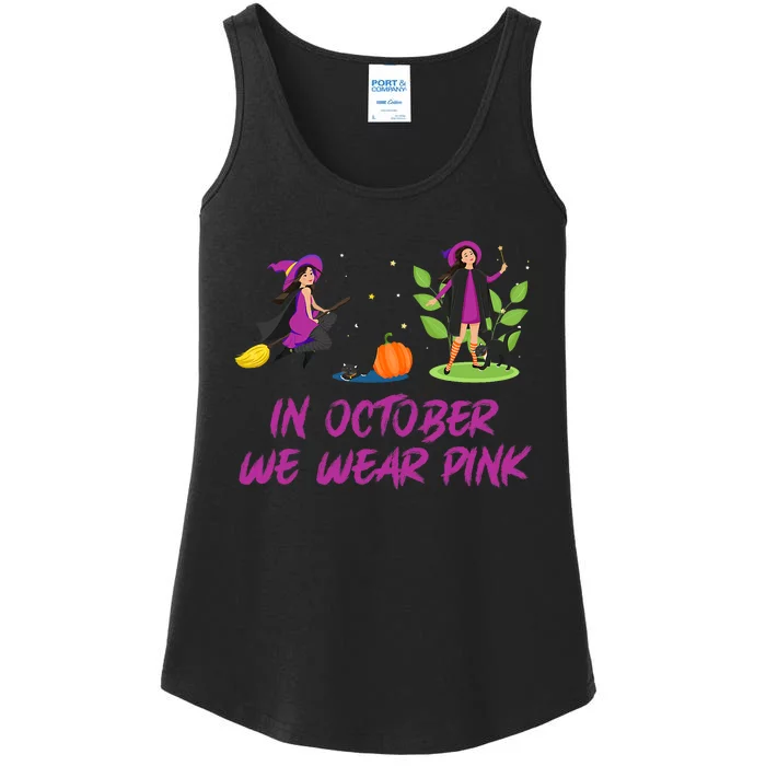 Pink Ribbon Breast Cancer Shirts Halloween Ladies Essential Tank