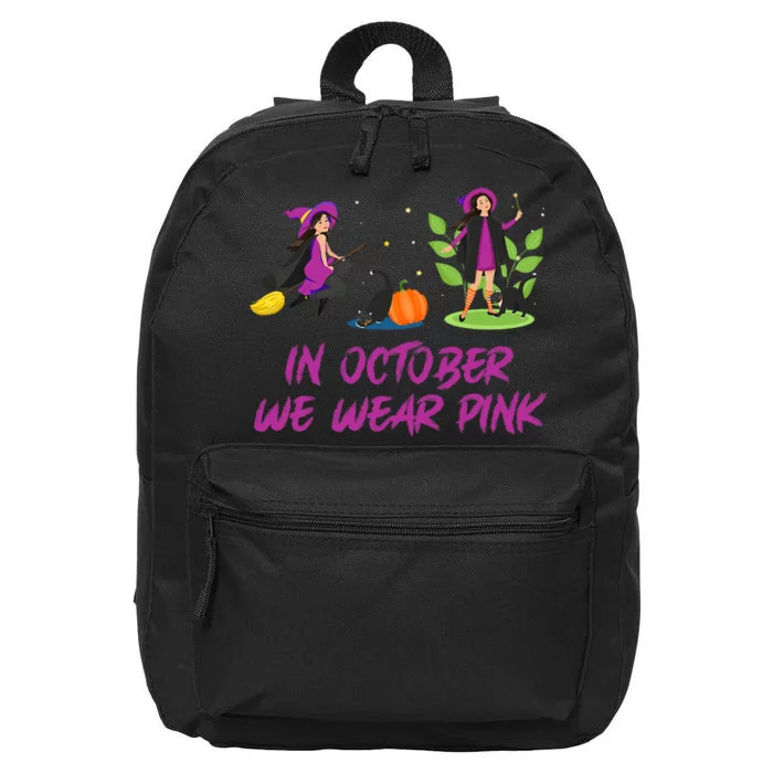 Pink Ribbon Breast Cancer Shirts Halloween 16 in Basic Backpack