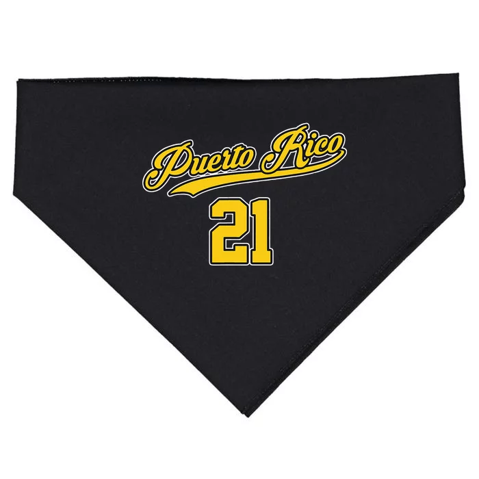 Puerto Rico Baseball 21 Santurce Boricua Baseball Fans USA-Made Doggie Bandana