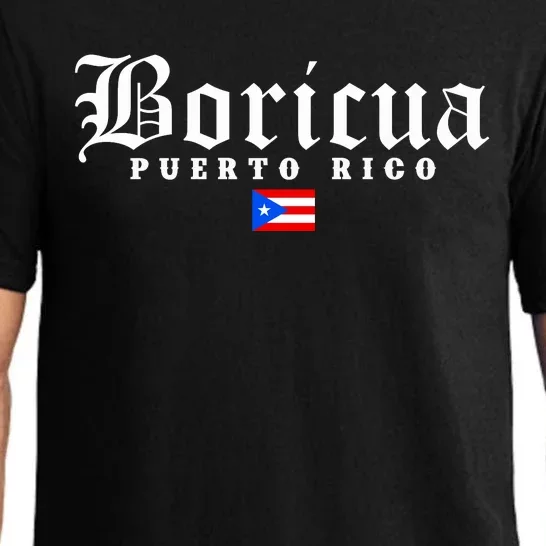 Puerto Rico Boricua Vintage Puerto Rican Flag Pride Gift Pajama Set