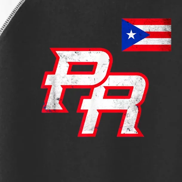 Puerto Rican Baseball Player Puerto Rico Flag Baseball Fans Toddler Fine Jersey T-Shirt