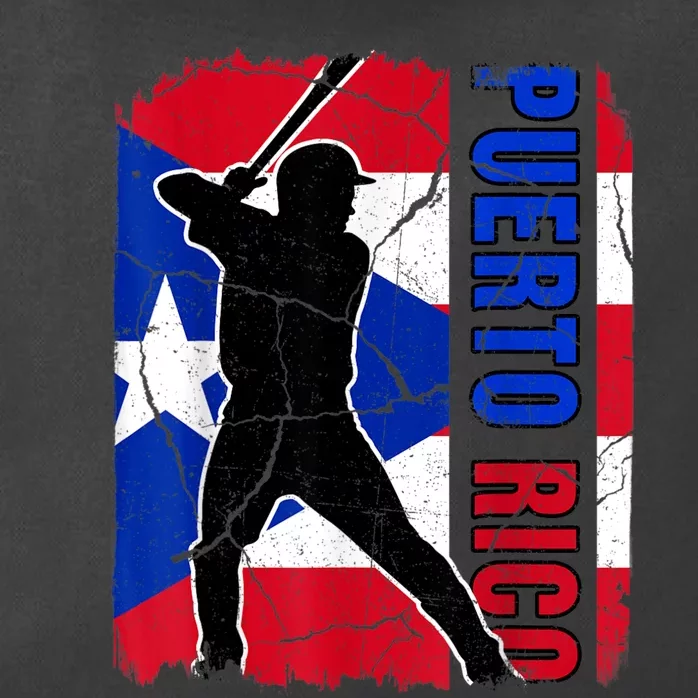 Puerto Rican Baseball Player Puerto Rico Flag Baseball Fans Zip Tote Bag