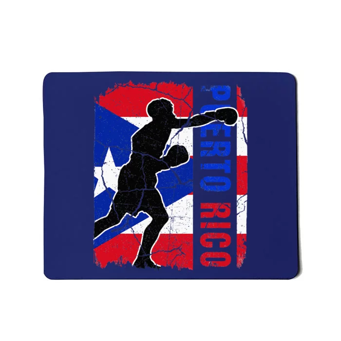 Puerto Rican Boxing Team Puerto Rico Flag Boxing Gloves Mousepad