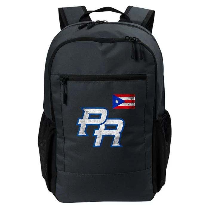 Puerto Rican Baseball Player Puerto Rico Flag Baseball Fans Daily Commute Backpack