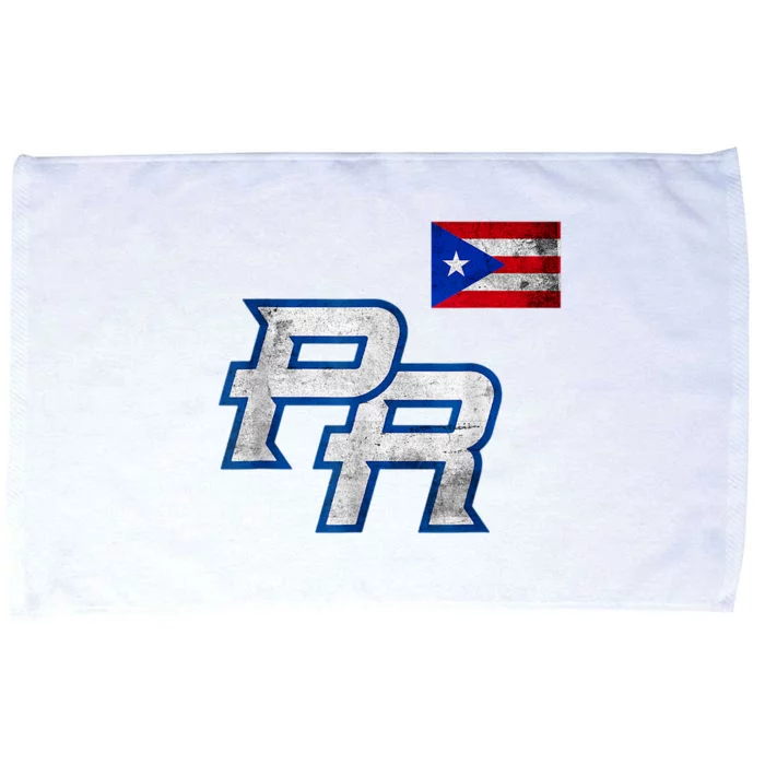 Puerto Rican Baseball Player Puerto Rico Flag Baseball Fans Microfiber Hand Towel