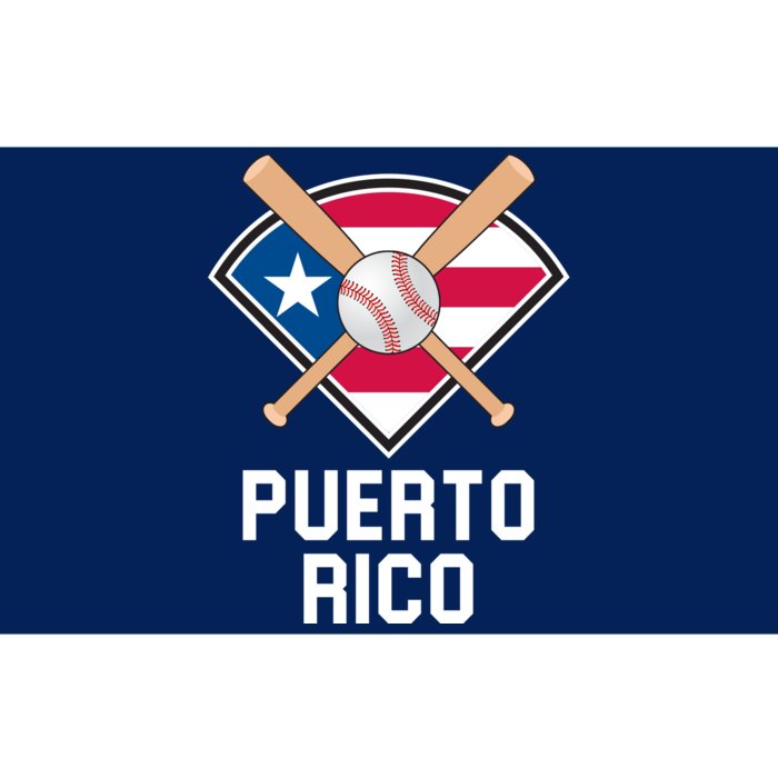 Puerto Rico Baseball Team Patriotic Beisbol Flag Bumper Sticker