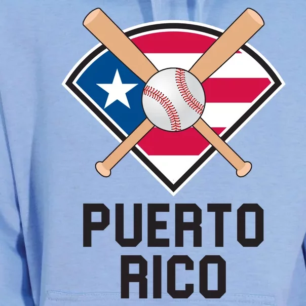 Puerto Rico Baseball Team Patriotic Beisbol Flag Unisex Surf Hoodie