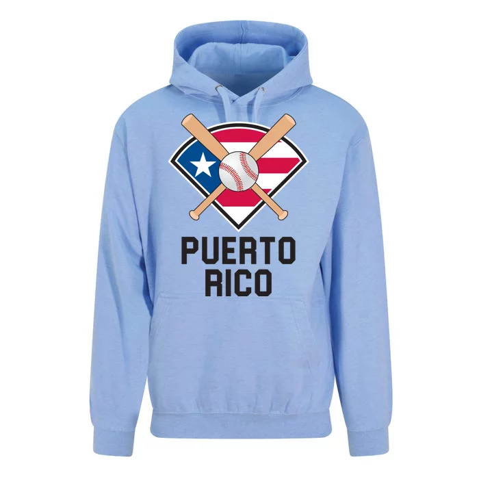 Puerto Rico Baseball Team Patriotic Beisbol Flag Unisex Surf Hoodie