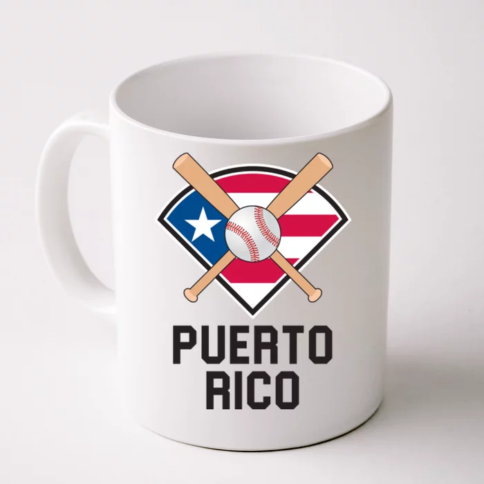 Puerto Rico Baseball Team Patriotic Beisbol Flag Front & Back Coffee Mug