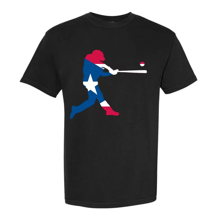 Puerto Rico Baseball Player Garment-Dyed Heavyweight T-Shirt