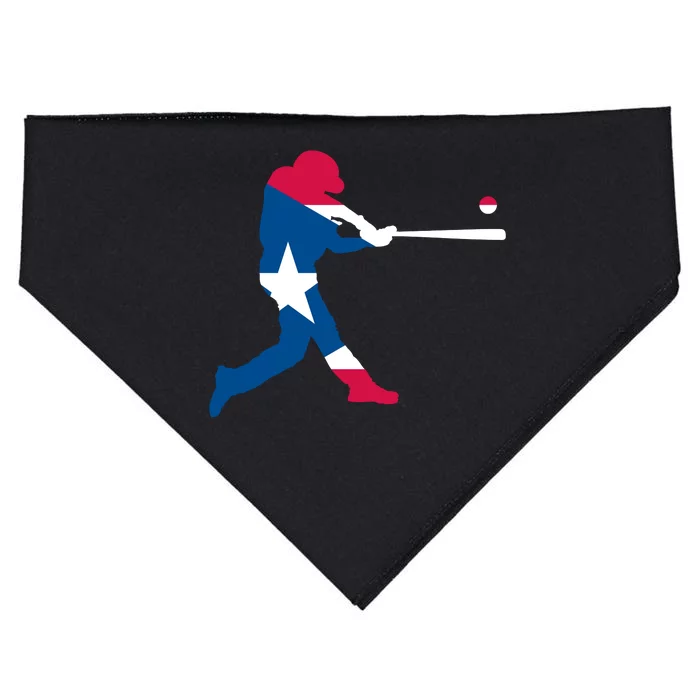 Puerto Rico Baseball Player USA-Made Doggie Bandana