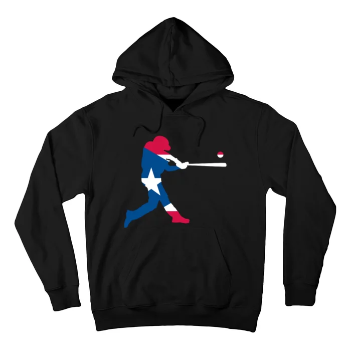 Puerto Rico Baseball Player Hoodie