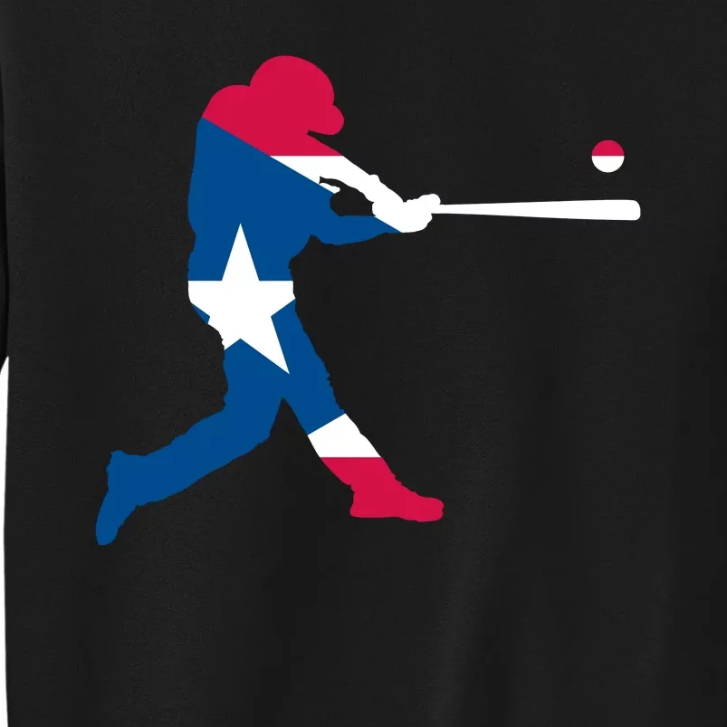 Puerto Rico Baseball Player Sweatshirt