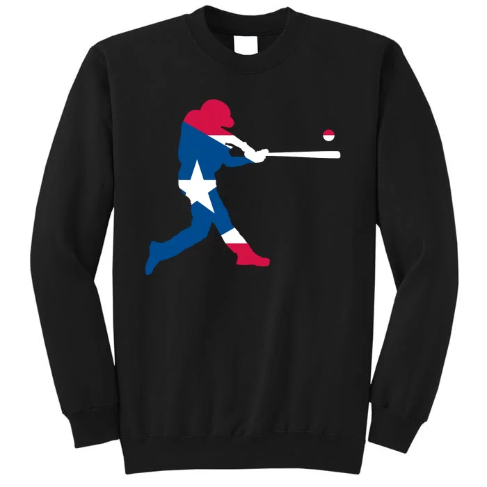 Puerto Rico Baseball Player Sweatshirt