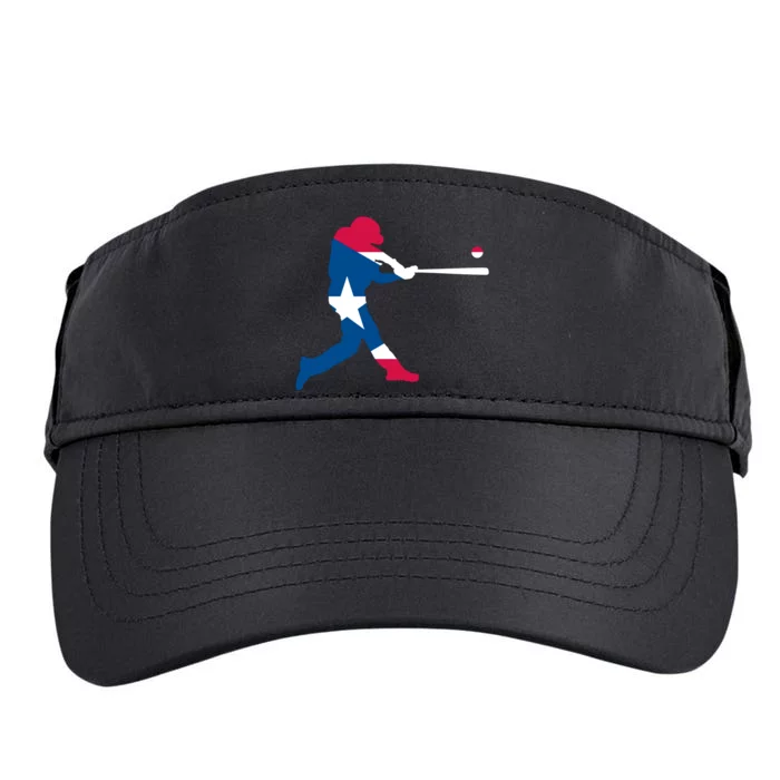 Puerto Rico Baseball Player Adult Drive Performance Visor