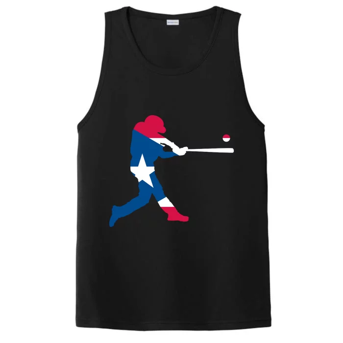 Puerto Rico Baseball Player Performance Tank