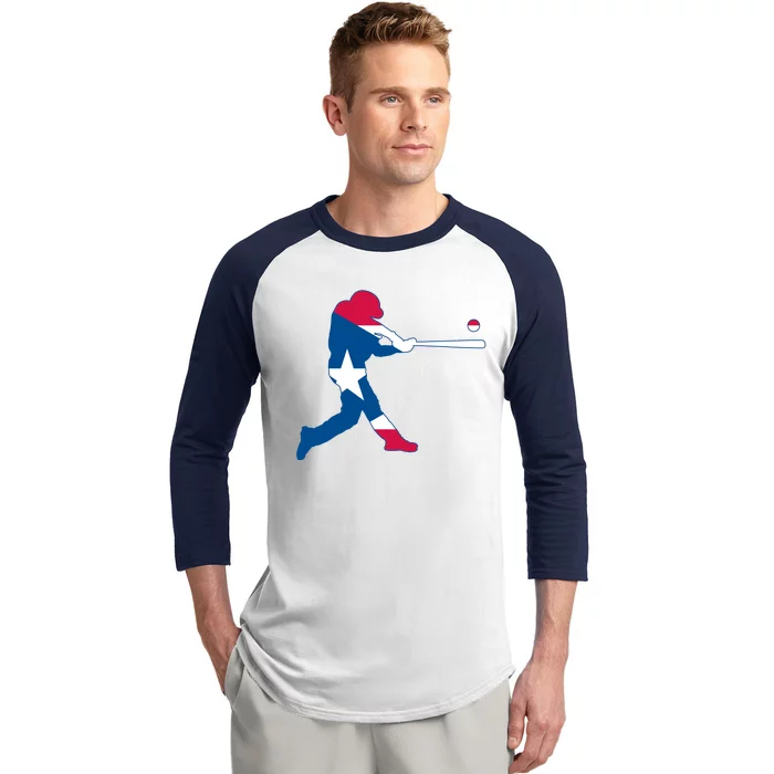 Puerto Rico Baseball Player Baseball Sleeve Shirt