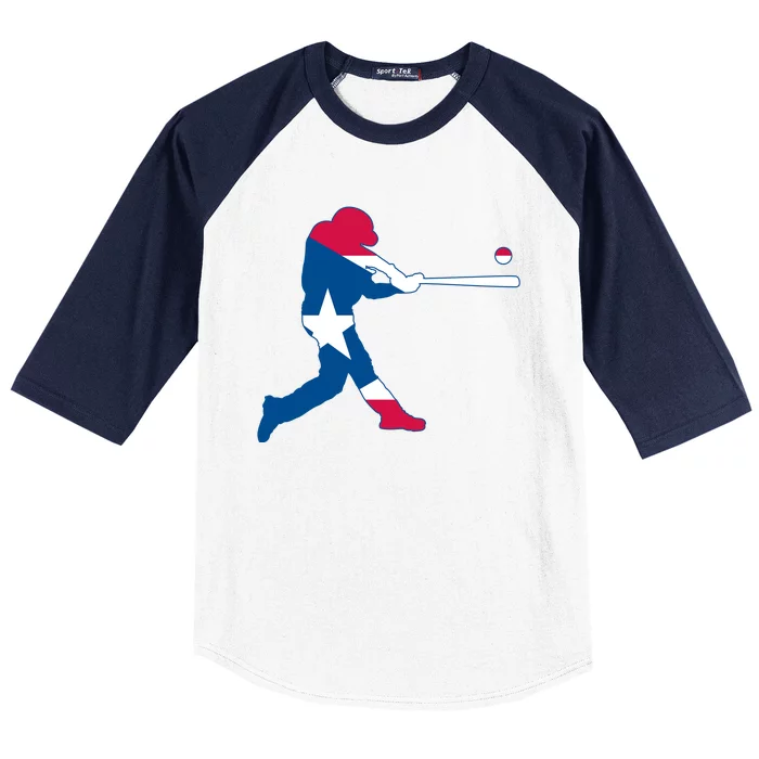 Puerto Rico Baseball Player Baseball Sleeve Shirt