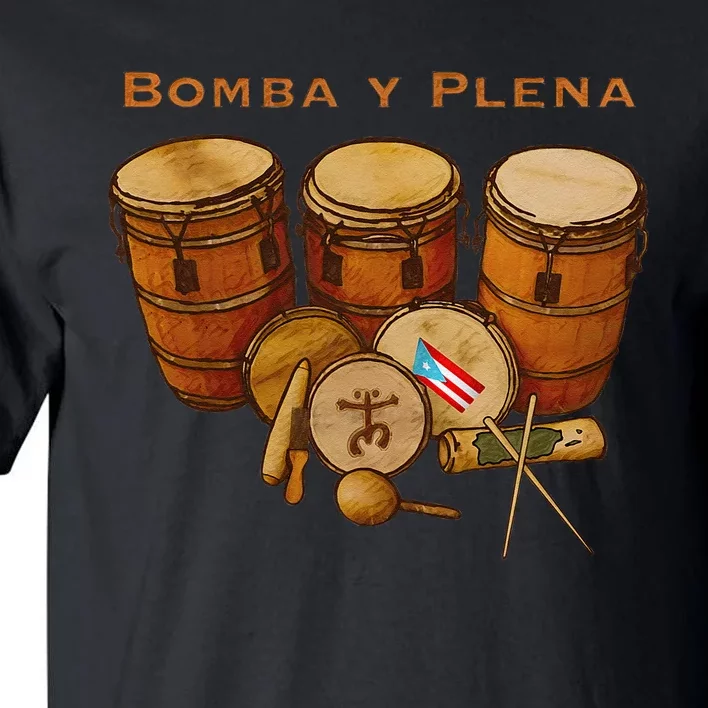 Puerto Rico Bomba Y Plena Boricua Tall T-Shirt