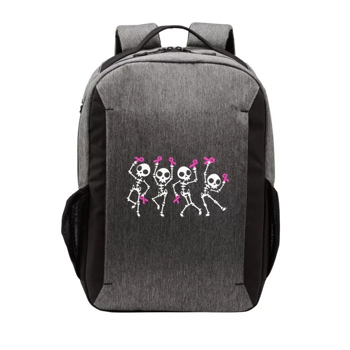 Pink Ribbon Breast Cancer Awareness Skeleton Vector Backpack